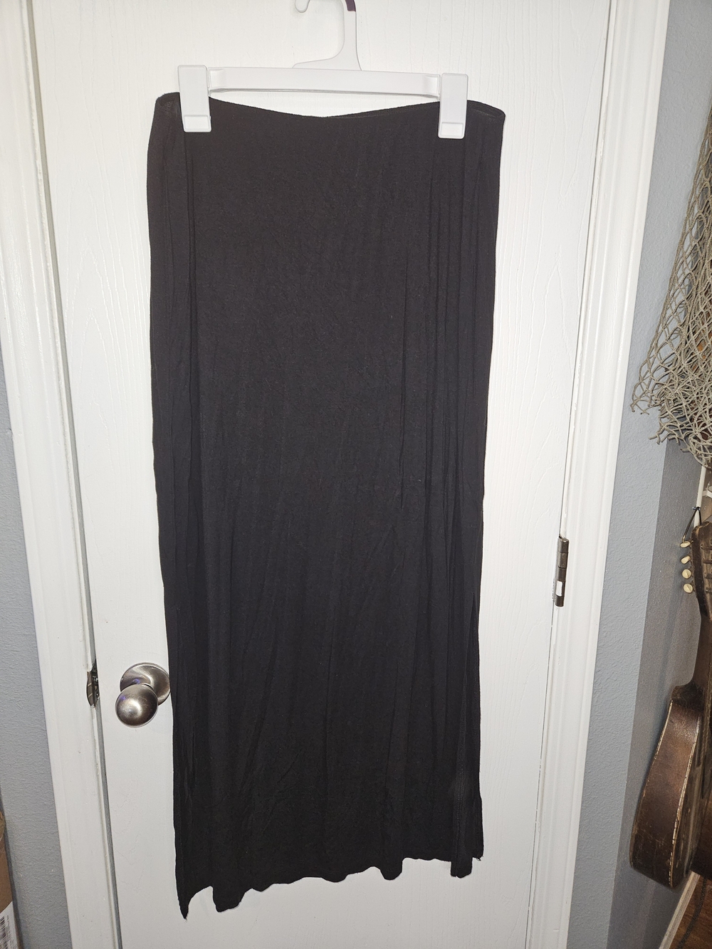Old Navy Black Maxi Skirt - Straight Silhouette